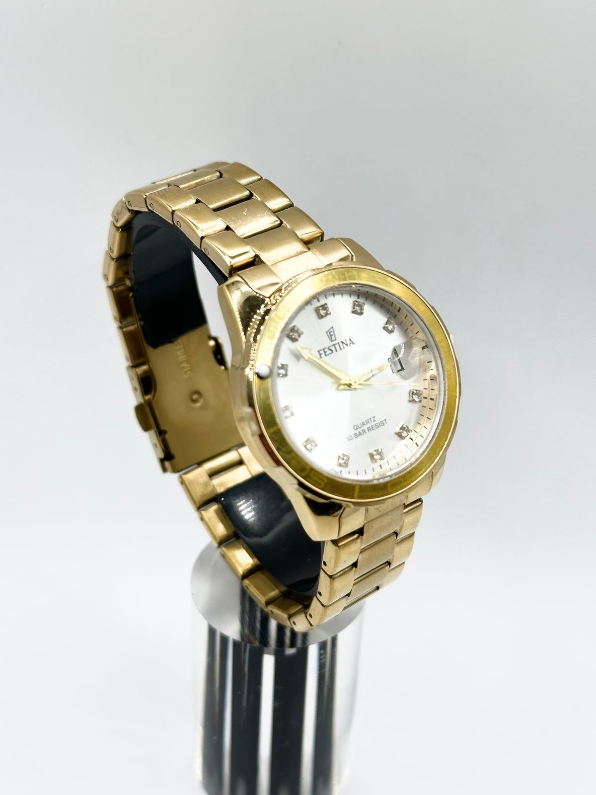 Montre Femme Festina Prestige Dorée – Cadran Blanc Nacré