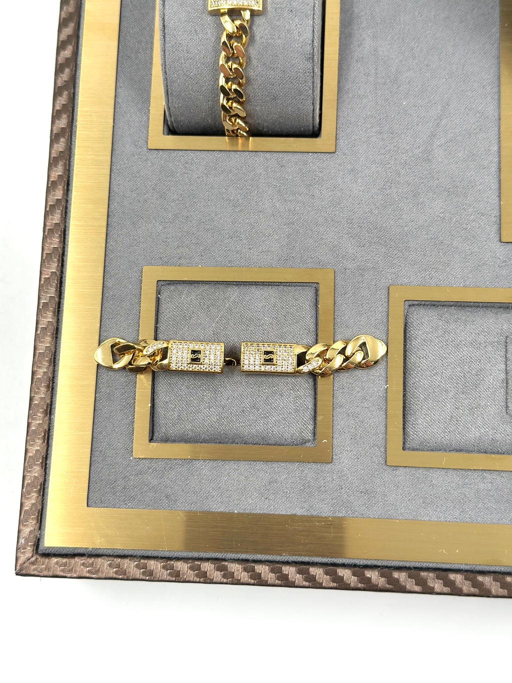 Parure Monaco 4 Pièces : Collier, Bracelet, Bague et Boucles d'Oreilles Plaqué Or 18k