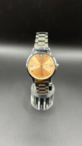 Montre Casio Femme Argentée – Cadran Champagne & Détail Cœur
