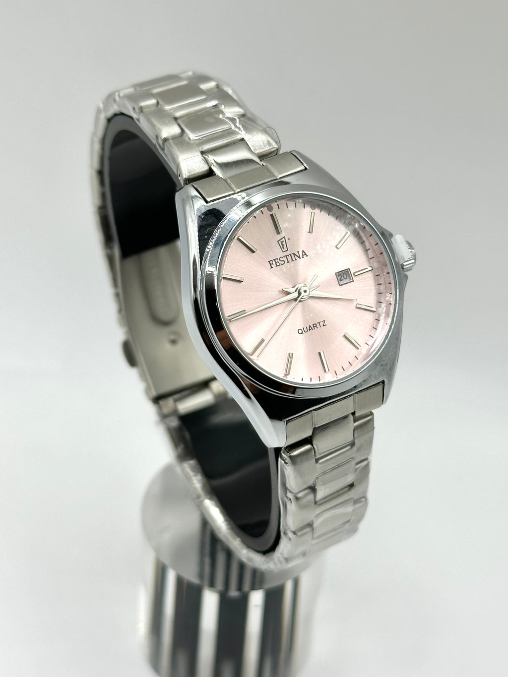 Festina Élégance Femme – Montre Acier Argenté & Cadran Rose